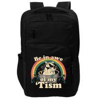 Be In Awe Of My Tism Raccoon Impact Tech Backpack