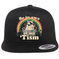 Be In Awe Of My Tism Raccoon Flatbill Hat