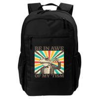 Be In Awe Of My Tism Retro Funny Frog Autism Backpack