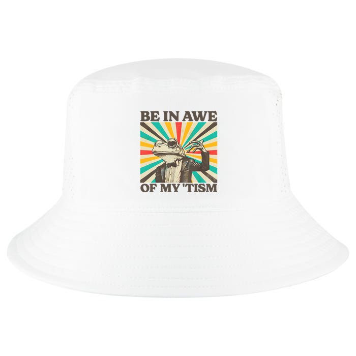 Be In Awe Of My Tism Retro Funny Frog Autism Cool Comfort Performance Bucket Hat