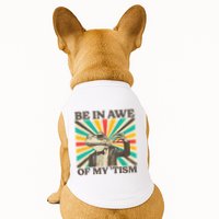Be In Awe Of My Tism Retro Funny Frog Autism Doggie Tank
