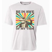 Be In Awe Of My Tism Retro Funny Frog Autism Cooling Performance Crew T-Shirt