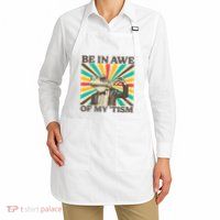 Be In Awe Of My Tism Retro Funny Frog Autism Apron