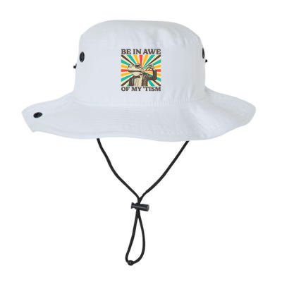 Be In Awe Of My Tism Retro Funny Frog Autism Bucket Hat
