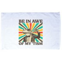 Be In Awe Of My Tism Retro Funny Frog Autism Microfiber Hand Towel