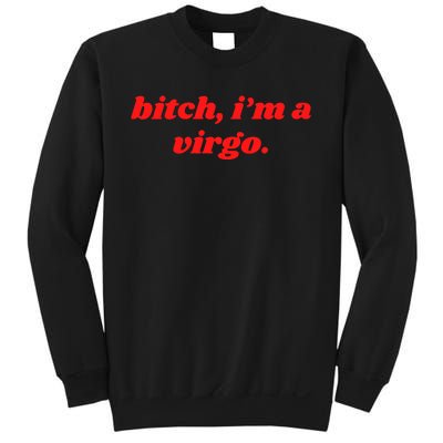 Bitch IM A Virgo Funny Horoscope Slogan Attitude Statement Sweatshirt