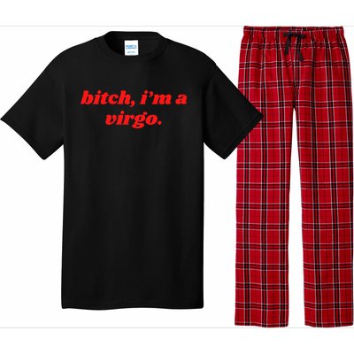 Bitch IM A Virgo Funny Horoscope Slogan Attitude Statement Pajama Set