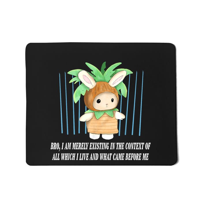 Bro I Am Merely Existing In The Context Of All Which I Live Mousepad
