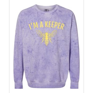 Beekeeper I'm A (Bee) Keeper Colorblast Crewneck Sweatshirt