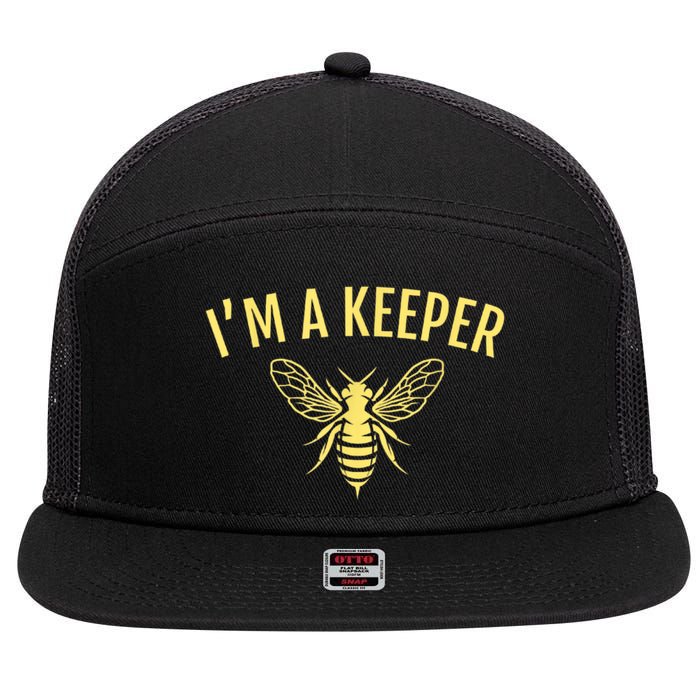 Beekeeper I'm A (Bee) Keeper 7 Panel Mesh Trucker Snapback Hat