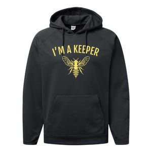 Beekeeper I'm A (Bee) Keeper Performance Fleece Hoodie