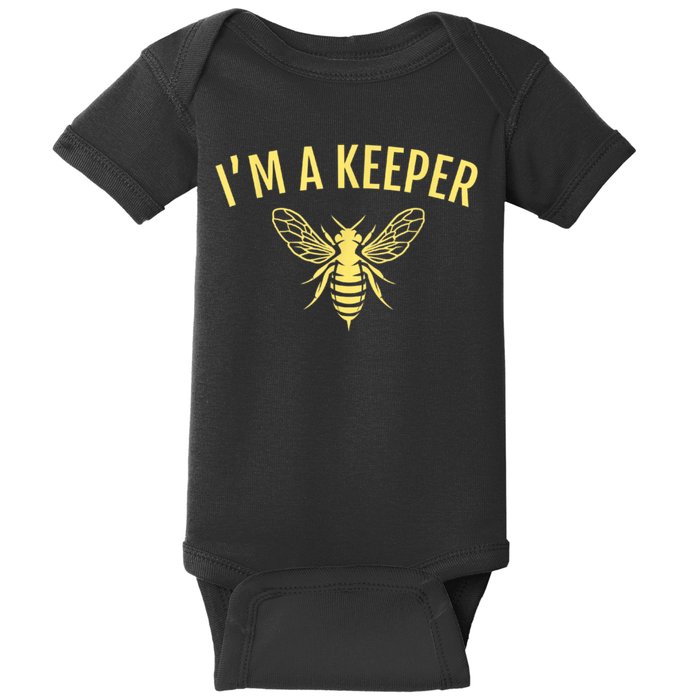 Beekeeper I'm A (Bee) Keeper Baby Bodysuit
