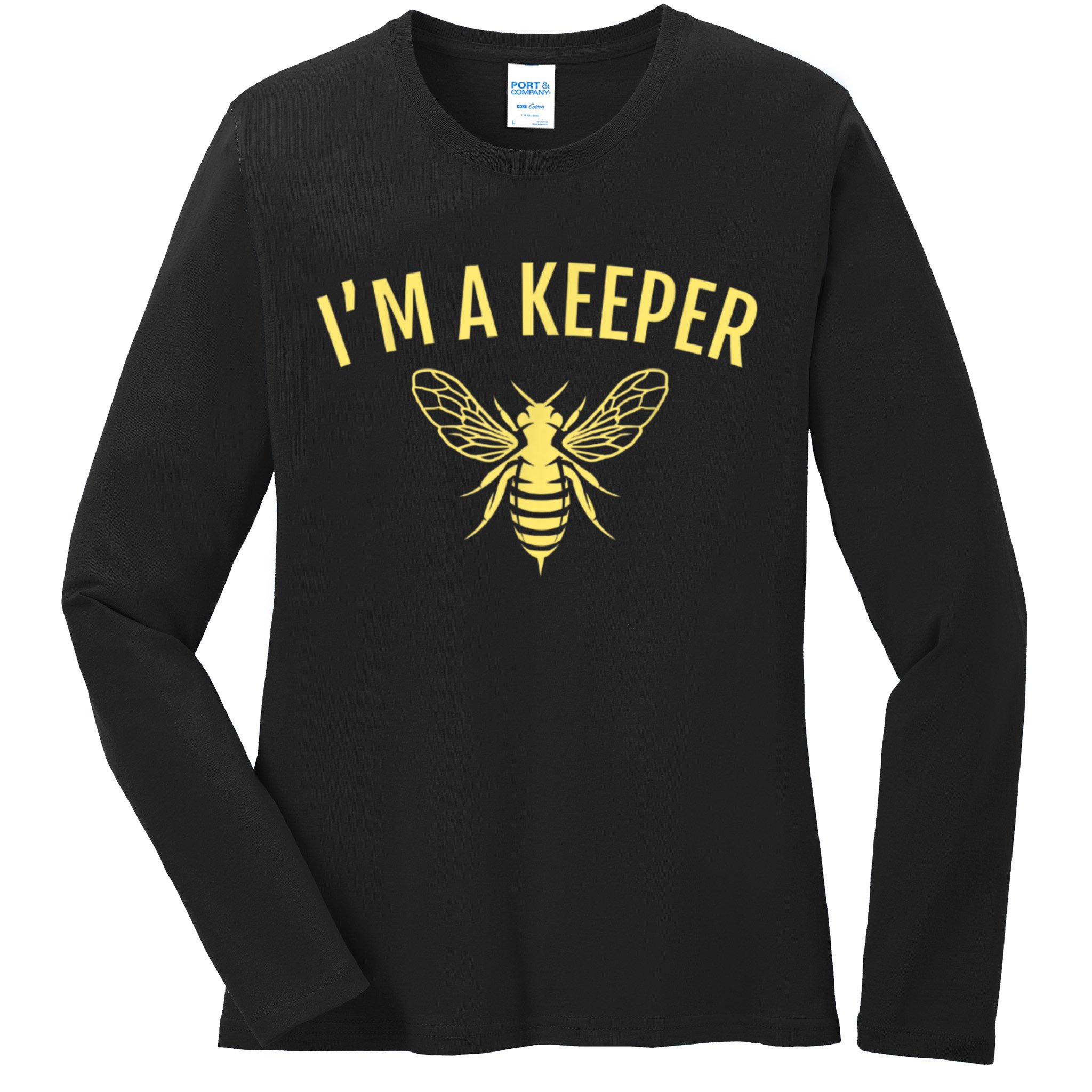 Beekeeper I'm A (Bee) Keeper Ladies Long Sleeve Shirt