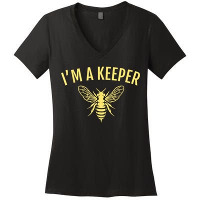 Beekeeper I'm A (Bee) Keeper Women's V-Neck T-Shirt