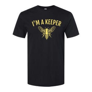 Beekeeper I'm A (Bee) Keeper Softstyle CVC T-Shirt