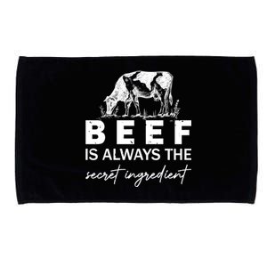 Beef Is Always The Secret Ingredient Food Cow Beef Lovers Gift Microfiber Hand Towel