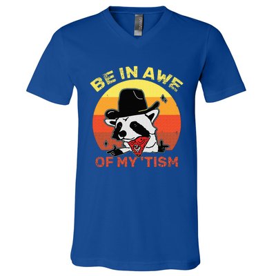 Be In Awe Of My Tism V-Neck T-Shirt