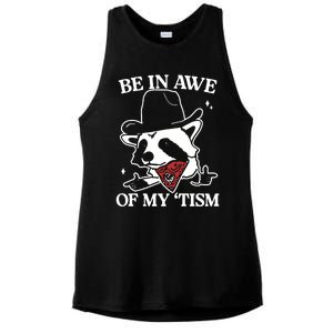 Be In Awe Of My Tism Retro Style Ladies PosiCharge Tri-Blend Wicking Tank