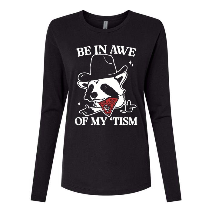 Be In Awe Of My Tism Retro Style Womens Cotton Relaxed Long Sleeve T-Shirt