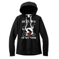 Be In Awe Of My Tism Retro Style Women's Fleece Hoodie