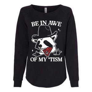 Be In Awe Of My Tism Retro Style Womens California Wash Sweatshirt