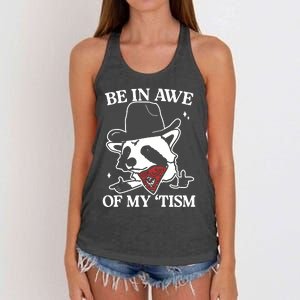 Be In Awe Of My Tism Retro Style Women's Knotted Racerback Tank