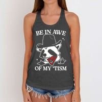 Be In Awe Of My Tism Retro Style Women's Knotted Racerback Tank