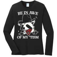 Be In Awe Of My Tism Retro Style Ladies Long Sleeve Shirt