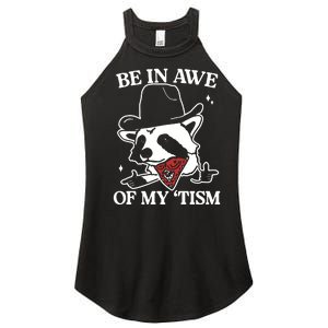 Be In Awe Of My Tism Retro Style Women's Perfect Tri Rocker Tank