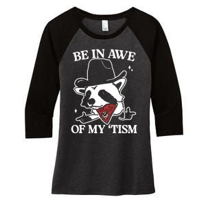 Be In Awe Of My Tism Retro Style Women's Tri-Blend 3/4-Sleeve Raglan Shirt