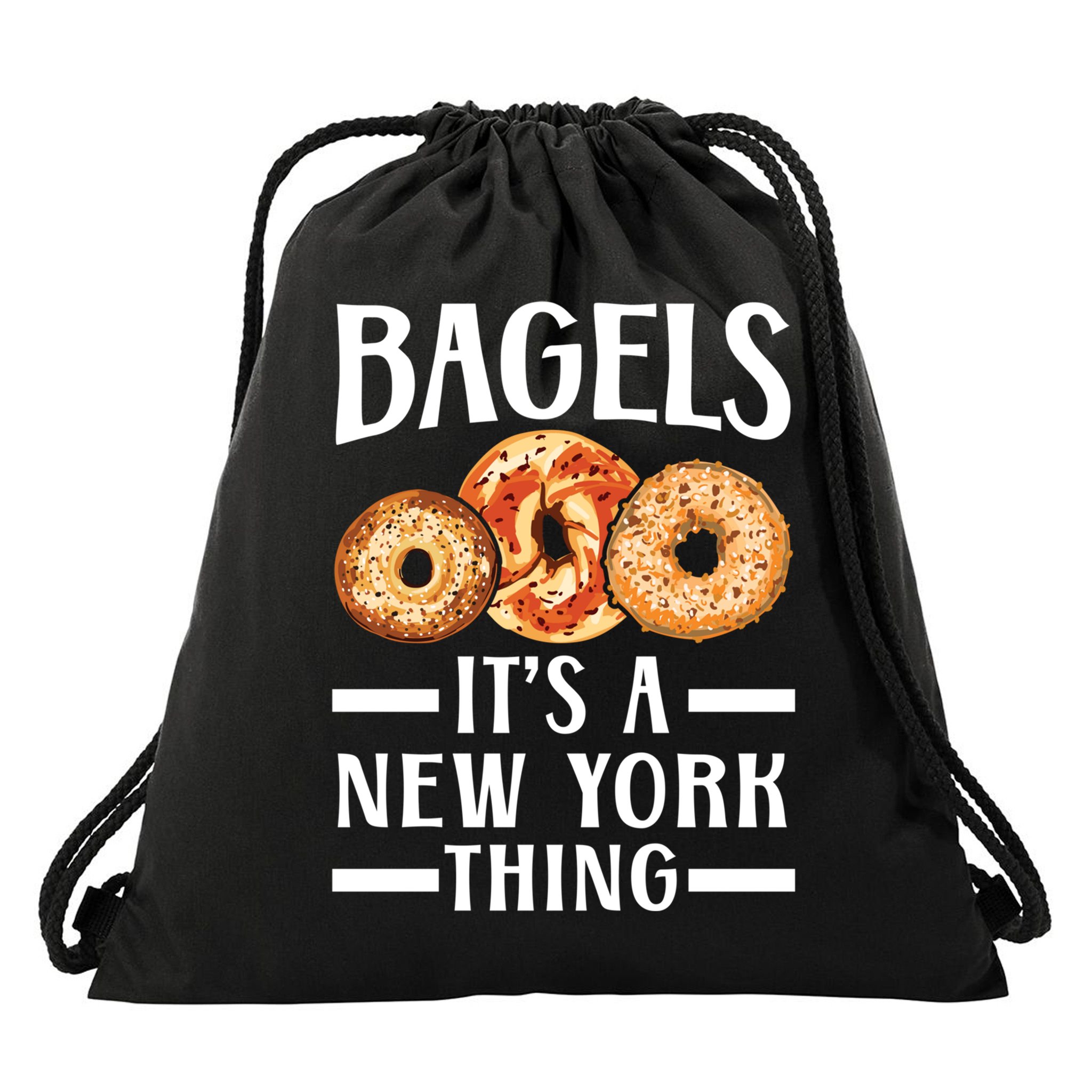 Bagels Its A New York Thing Food Lover Jewish Bagel Gift Drawstring Bag