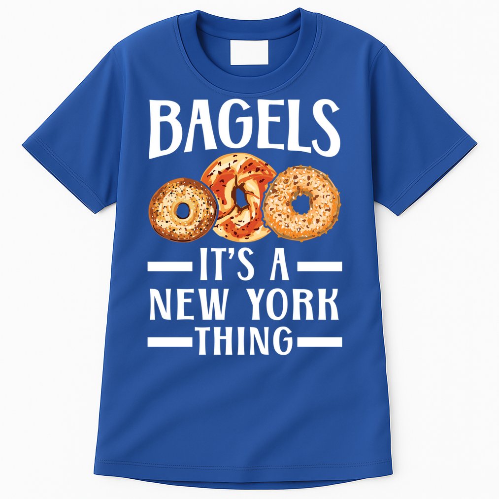Bagels Its A New York Thing Food Lover Jewish Bagel Gift Tall T-Shirt