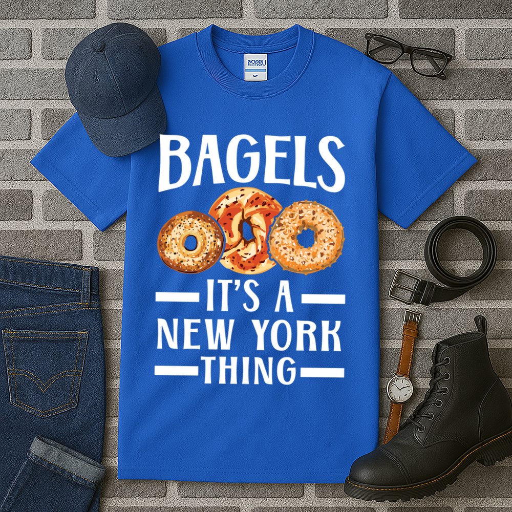 Bagels Its A New York Thing Food Lover Jewish Bagel Gift Tall T-Shirt