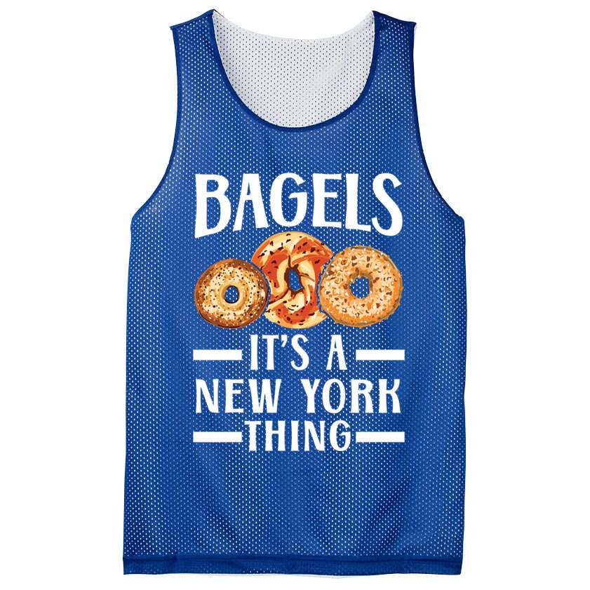 Bagels Its A New York Thing Food Lover Jewish Bagel Gift Mesh Reversible Basketball Jersey Tank