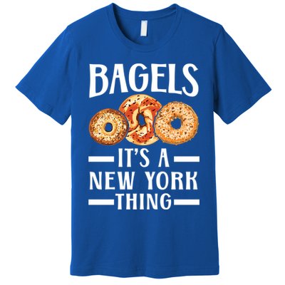 Bagels Its A New York Thing Food Lover Jewish Bagel Gift Premium T-Shirt