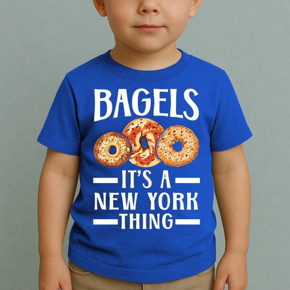 Bagels Its A New York Thing Food Lover Jewish Bagel Gift Toddler T-Shirt