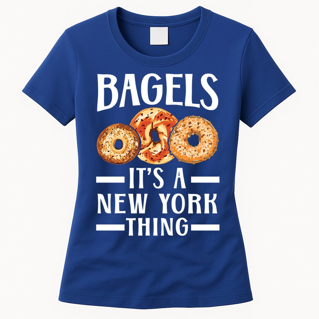Bagels Its A New York Thing Food Lover Jewish Bagel Gift Womens T-Shirt