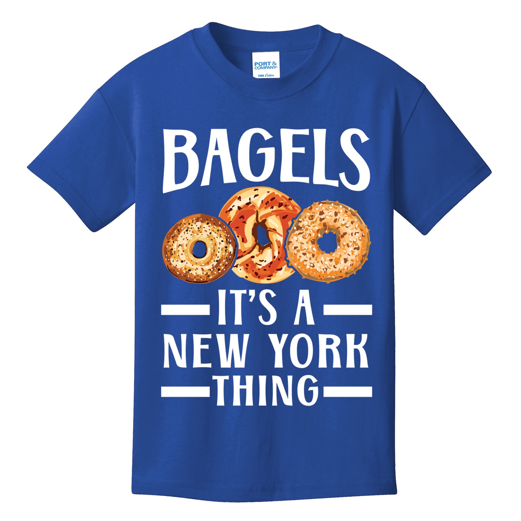 Bagels Its A New York Thing Food Lover Jewish Bagel Gift Kids T-Shirt