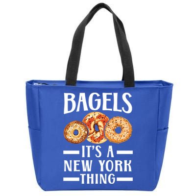 Bagels Its A New York Thing Food Lover Jewish Bagel Gift Zip Tote Bag