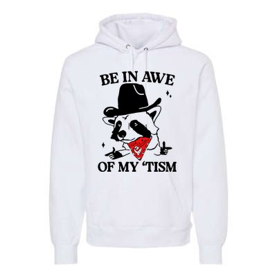 Be In Awe Of My Tism Retro Style Premium Hoodie