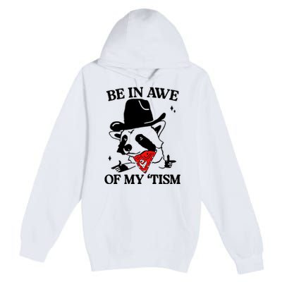 Be In Awe Of My Tism Retro Style Premium Pullover Hoodie