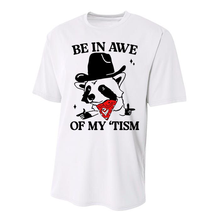 Be In Awe Of My Tism Retro Style Performance Sprint T-Shirt