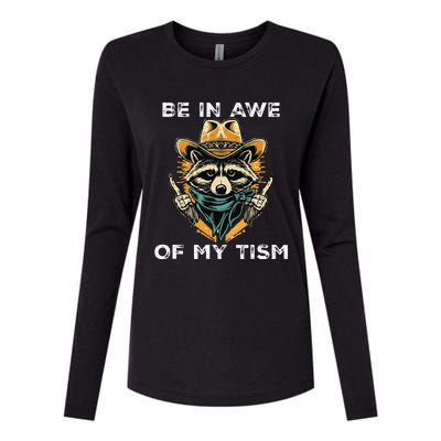 Be In Awe Of My Tism Autism Awareness Womens Cotton Relaxed Long Sleeve T-Shirt