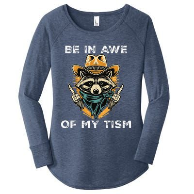 Be In Awe Of My Tism Autism Awareness Women's Perfect Tri Tunic Long Sleeve Shirt