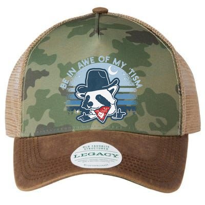 Be In Awe Of My Tism Funny Autism Awareness Legacy Tie Dye Trucker Hat