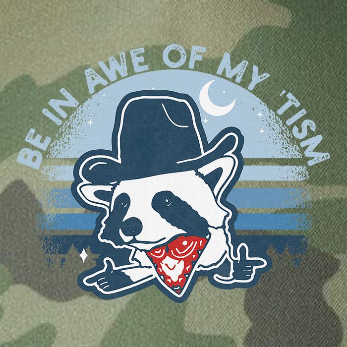 Be In Awe Of My Tism Funny Autism Awareness Legacy Tie Dye Trucker Hat