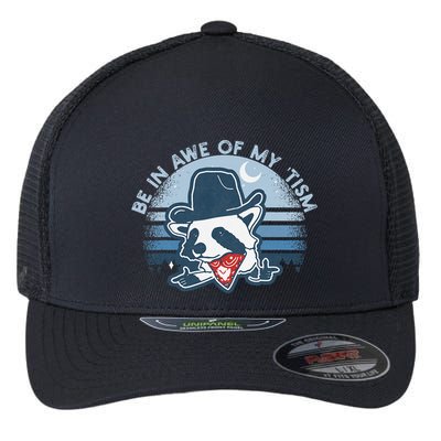 Be In Awe Of My Tism Funny Autism Awareness Flexfit Unipanel Trucker Cap