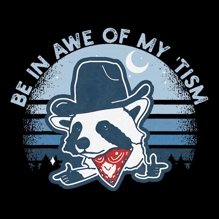 Be In Awe Of My Tism Funny Autism Awareness 16 in Basic Backpack