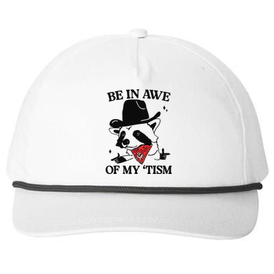 Be In Awe Of My Tism Funny Snapback Five-Panel Rope Hat