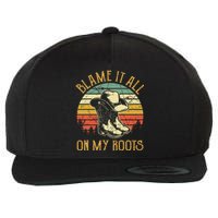 Blame It All On My Roots Country Music Lover Wool Snapback Cap